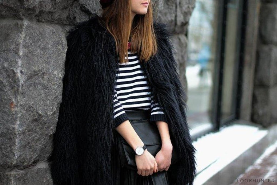 Faux Llama Fur Short Coat - LOOKHUNTER