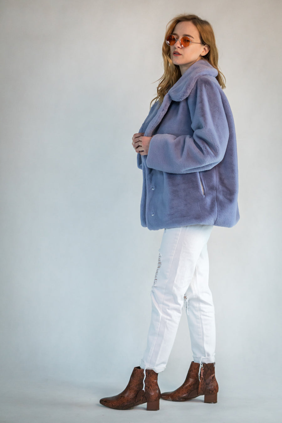Cropped lilac jacket - LOOKHUNTER