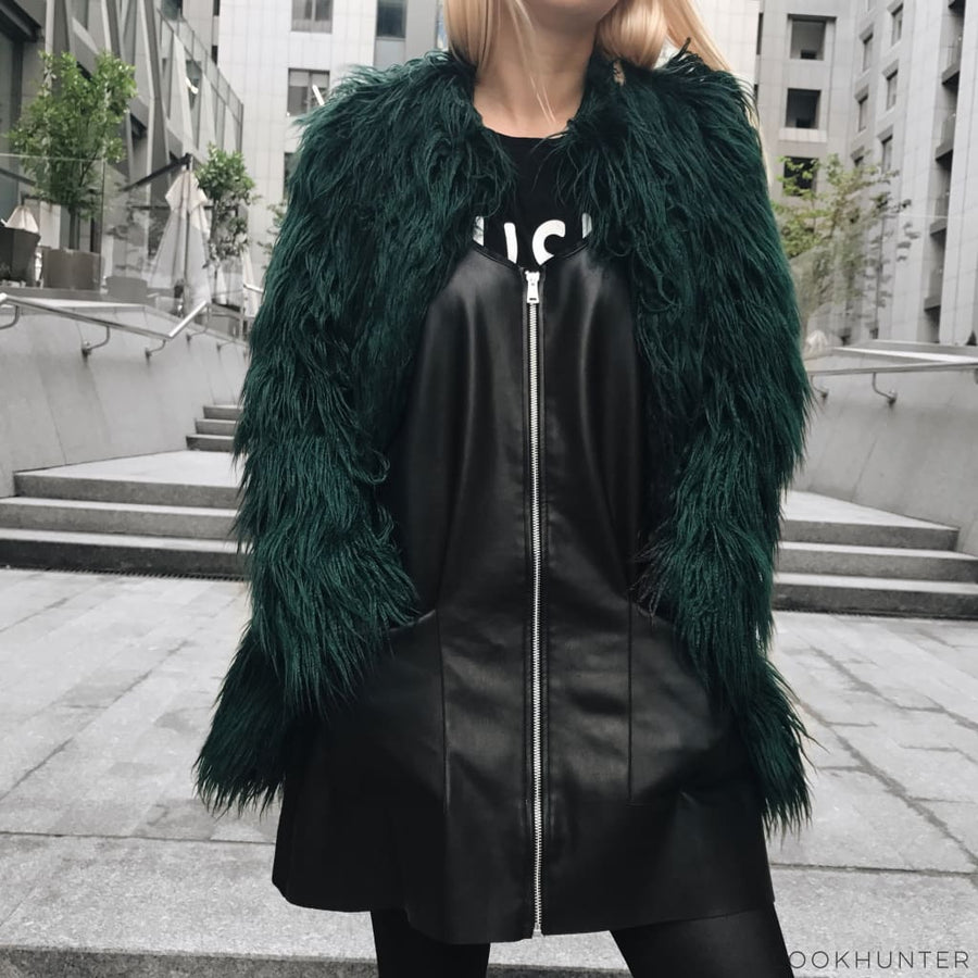 Faux Llama Fur Coat - LOOKHUNTER