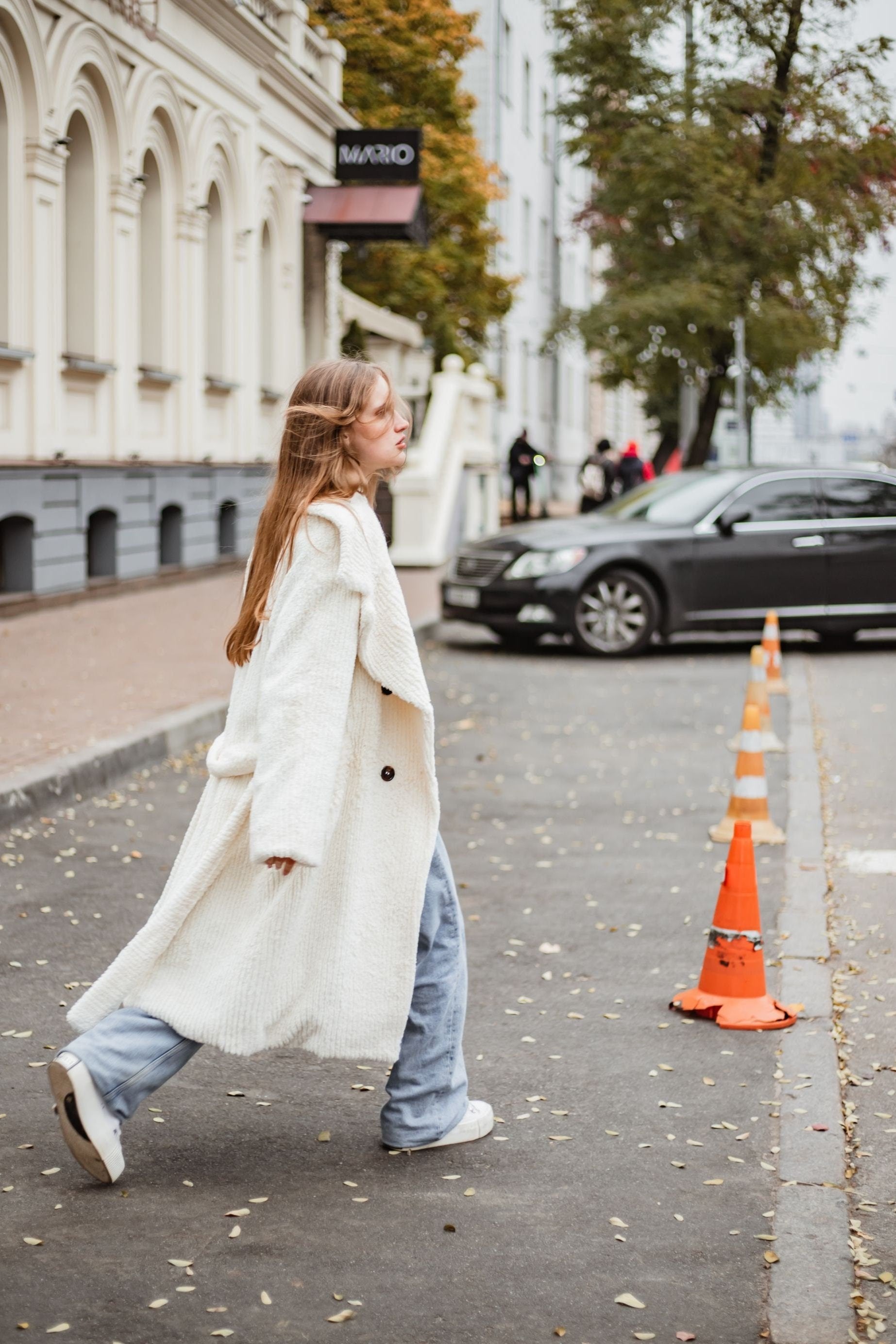 white teddy bear coat