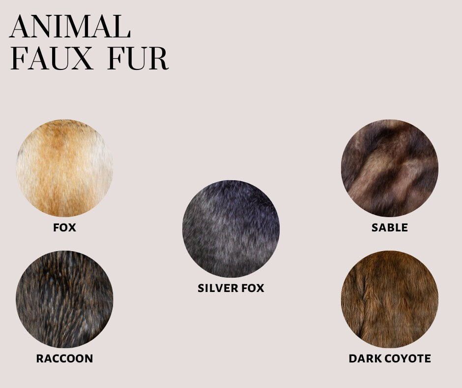 Wolf faux fur cushion cover