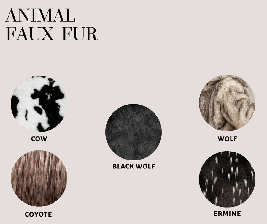 Luxury pillowcase, Silver fox faux fur cushion cover