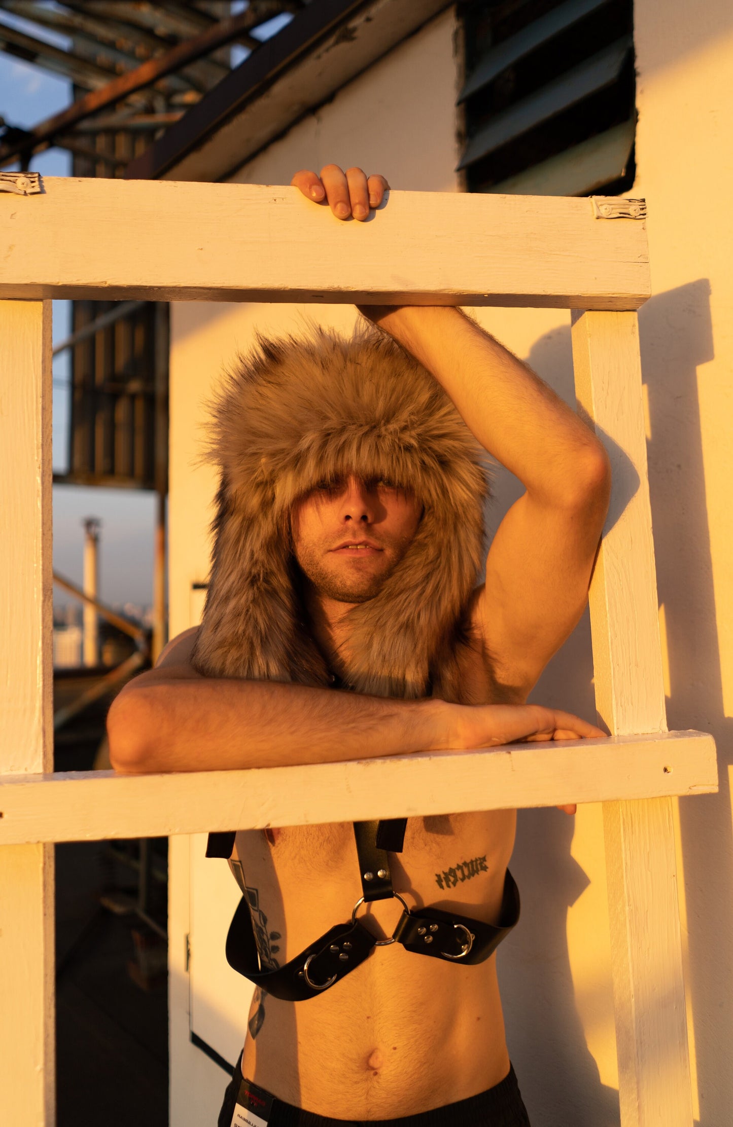 Burning man furry hat